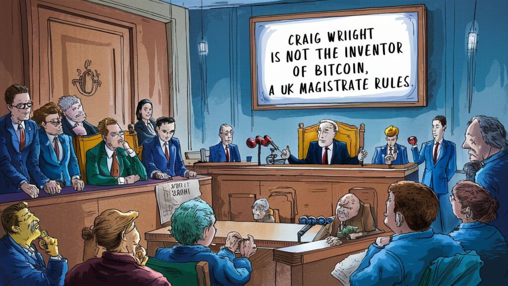 Craig Wright is not the inventor of bitcoin, a UK magistrate rules.