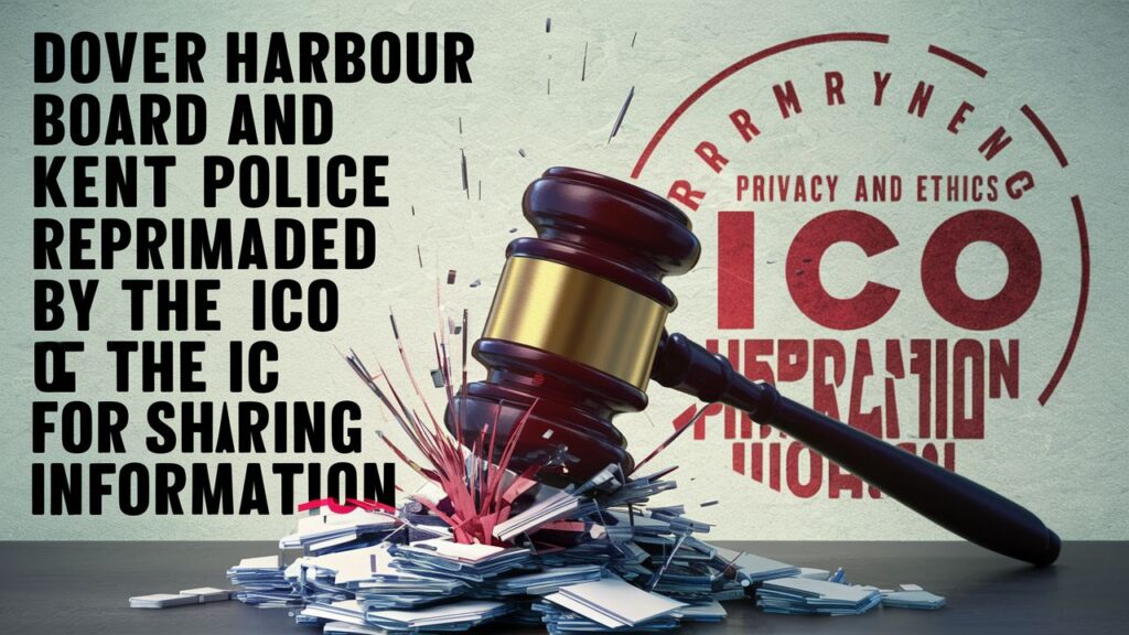 Dover Harbour Board and Kent Police are reprimanded by the ICO for sharing information.