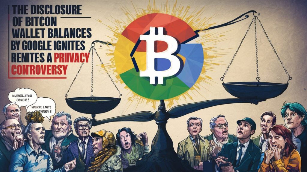 The disclosure of Bitcoin wallet balances by Google ignites a privacy controversy.